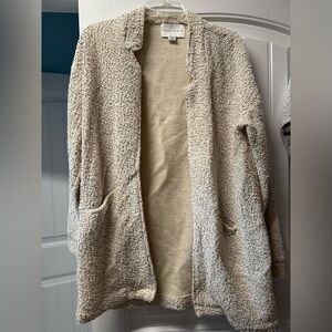 Cozy Textured Open Front Cardigan